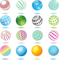 set of design elements and buttons vector image