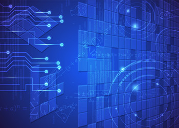 abstract background 20 formulas code vector image