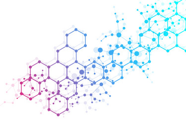 science network pattern connecting lines and dots vector image