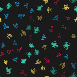 set line folder tree unknown document ufo vector image