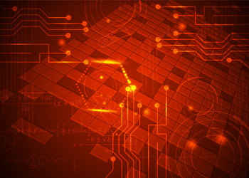abstract background 22 formulas code vector image