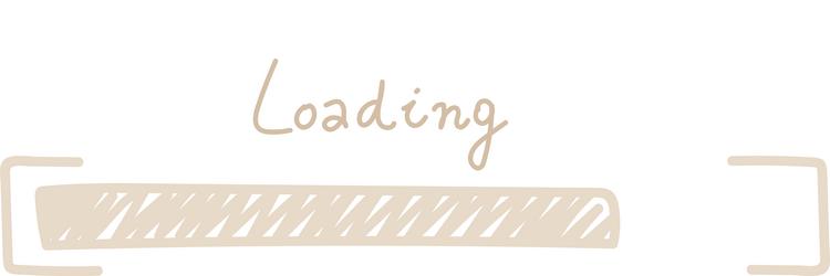 handdrawn loading bar progress indicator vector image