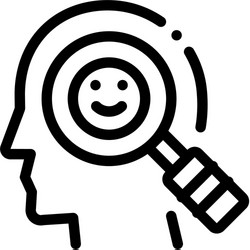 optimistic way thinking biohacking icon vector