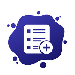 add new task icon for web vector image