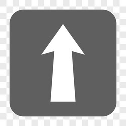 arrow up rounded square button vector image