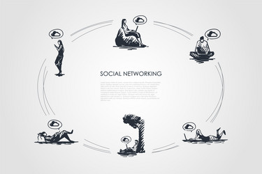 Modern Social Networking Concepts vector image