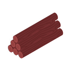 Wood logs icon Royalty Free Vector Image - VectorStock