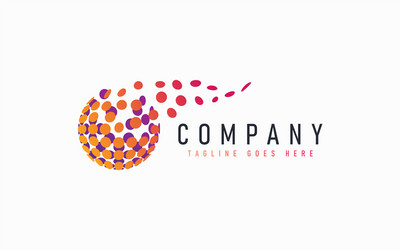 abstract modern logo design based from circular vector image