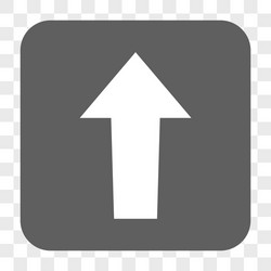 arrow up rounded square button vector image