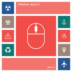 computer mouse symbol icon elements for your vector image