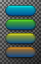 modern colorful web buttons set vector image