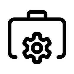 packed case with a security locking mechanism vector image
