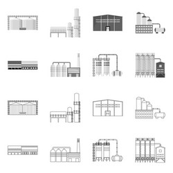 isolated object production and structure sign vector image