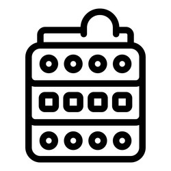 data center server showing cloud computing concept vector image