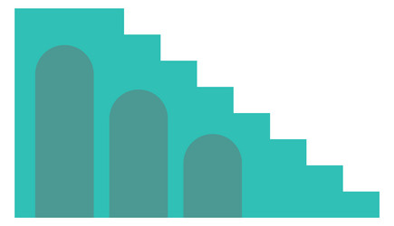 building stairs in eastern architecture style vector image