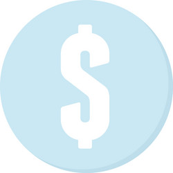 Dollar money sign Royalty Free Vector Image - VectorStock