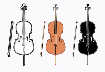 Violin instrument cartoon music graphic Royalty