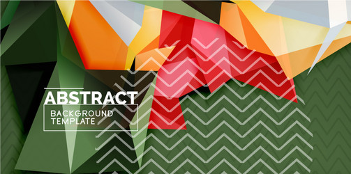 triangular low poly background design vector image