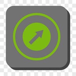 up-right rounded arrow square button vector image