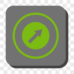 Up-right rounded arrow square button vector