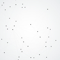 abstract icon with network dots art element vector image