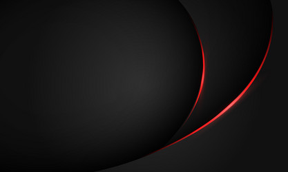 Abstract red line light curve black shadow vector