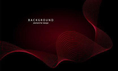 abstract background wave element for design vector image