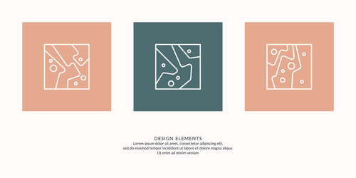 a set modern backgrounds with abstract elements vector image