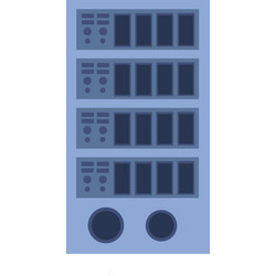 cloud service hosting center server icon vector image