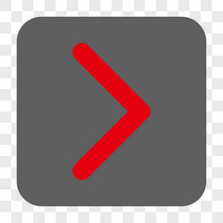 direction right rounded square button vector image