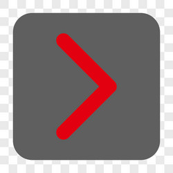 Direction right rounded square button vector