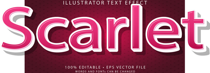 editable text style effect typography template vector image