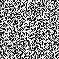 pattern with abstract shapes in black and white vector image