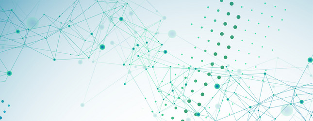 abstract polygonal background with connecting vector image