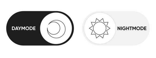 on off modes switch element for mobile app web vector image