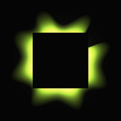square illuminate light frame with color gradient vector image
