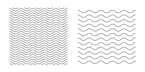 wavy lines pattern element wave ripple thin line vector image