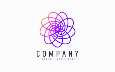 abstract modern logo design based from circular vector image