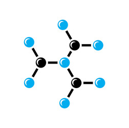 molecule icon on background for graphic and web vector image
