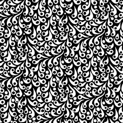 pattern with abstract shapes in black and white vector image
