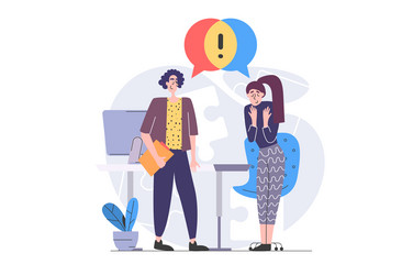teamwork concept in modern flat design for web vector image