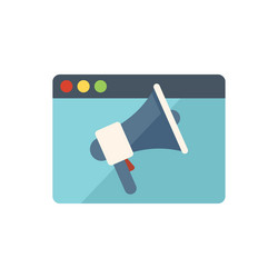 Call forum icon flat social media vector