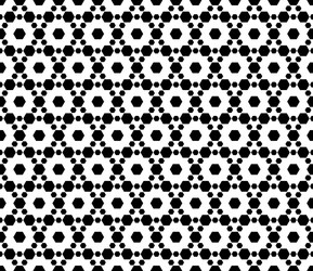 monochrome seamless pattern texture with hexagons vector image