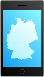 Smartphone germany vector