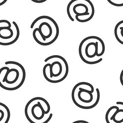 email message icon in flat style mail document vector image
