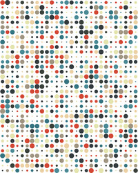 seamless pattern with colorful dots vector image