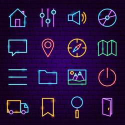 File neon label Royalty Free Vector Image - VectorStock
