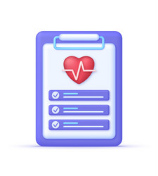 3d health insurance vector