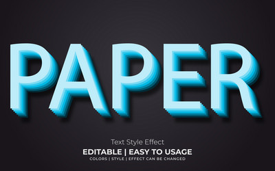 editable text style effect typography template vector image