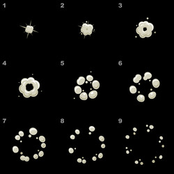 explode animation sequence cartoon explosion vector image